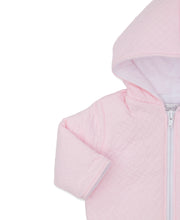 Load image into Gallery viewer, Classic Jacquar Jacquard Padded Zip Jack - Pink