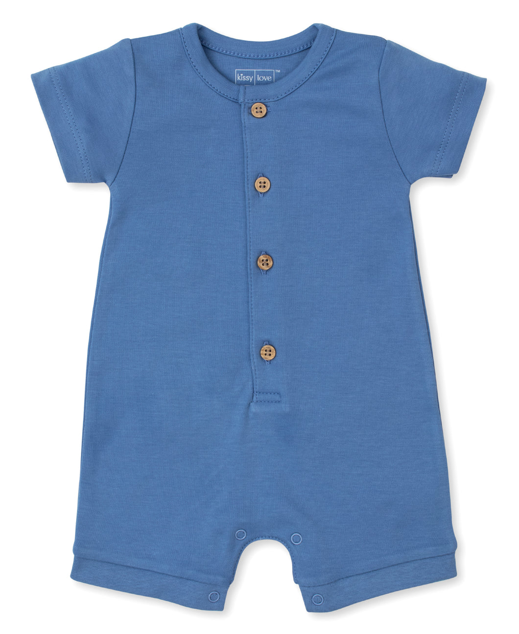 Little Tigers Short Playsuit - Blue