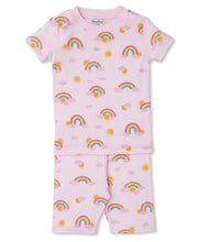 Load image into Gallery viewer, PJs Sunshine Rainbows Short PJ Set Snug PRT - Pink