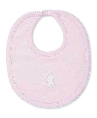 Pique Cuddle Bunnies Bib - Pink
