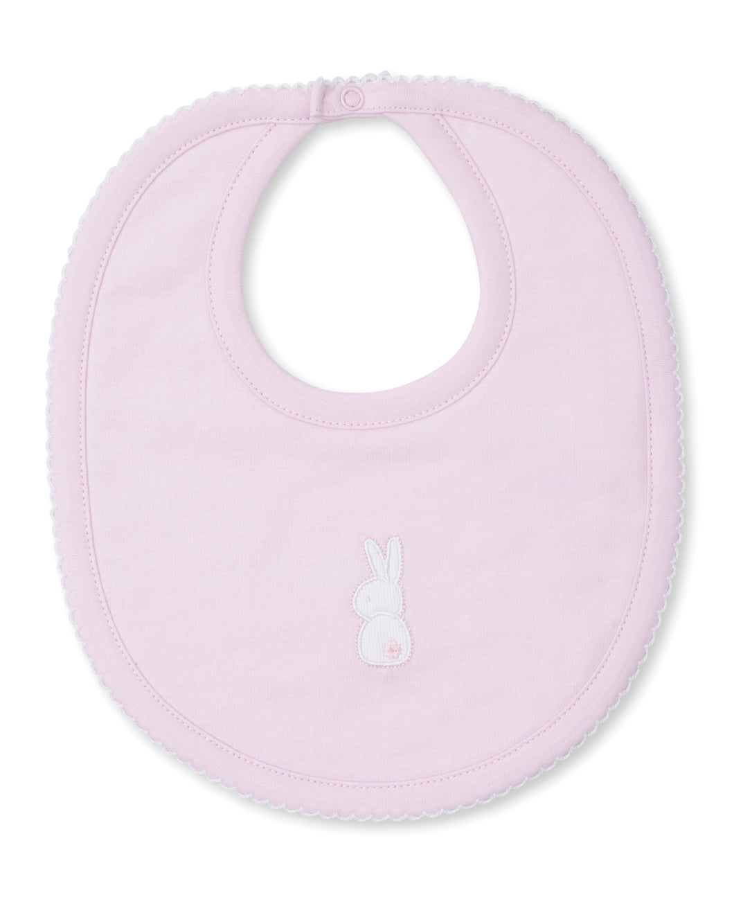 Pique Cuddle Bunnies Bib - Pink