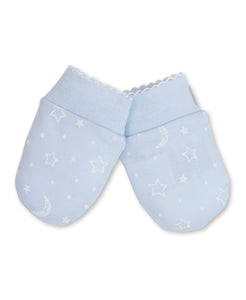Crescent Moonlight Mitts PRT - Light Blue
