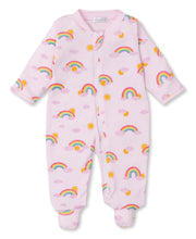 Load image into Gallery viewer, PJs Sunshine Rainbows Footie w/ Zip PRT