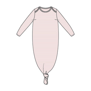 Light Pink Stripe Knotted Gown
