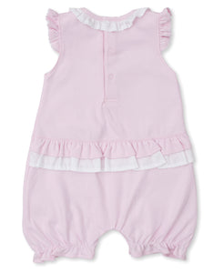 Pique Cuddle Bunnies Short Playsuit - Pink