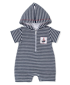 Summer Regatta Terry Romper STR - Navy