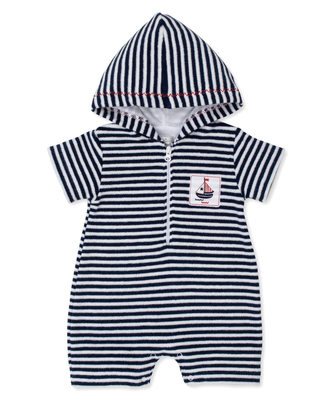 Summer Regatta Terry Romper STR - Navy