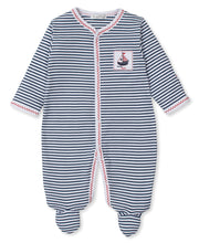 Load image into Gallery viewer, Summer Regatta Footie STR - Navy