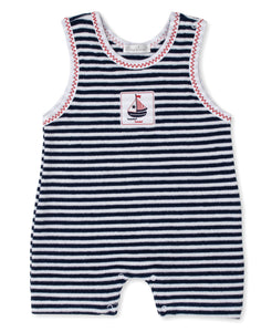 Summer Regatta Terry Slvless Play STR - Navy