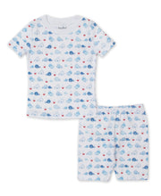 Load image into Gallery viewer, Whale Watch Short PJ Set Snug PRT - Multi Blue