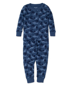 PJs Shark Shivers Pajama Set Snug PRT - Blue