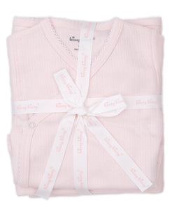 Kissy Pointelle Take Me Home Bundle Set - Pink