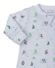 Load image into Gallery viewer, Pjs Penguins and Polar Bears Footie w/ Zip PRT - Multi Blue