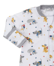 Load image into Gallery viewer, Pups on the Go Footie w/ Zip PRT - Multi