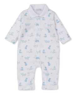 Puppy Dog Fun Playsuit PRT - Light Blue