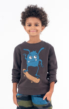 Load image into Gallery viewer, Highland Sweatshirt Skate Monster - Pewter