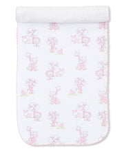Load image into Gallery viewer, Gingham Jungle Burp PRT - Pink