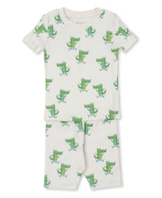 Load image into Gallery viewer, Cruising Crocodiles Short PJ Set Snug PRT - Green
