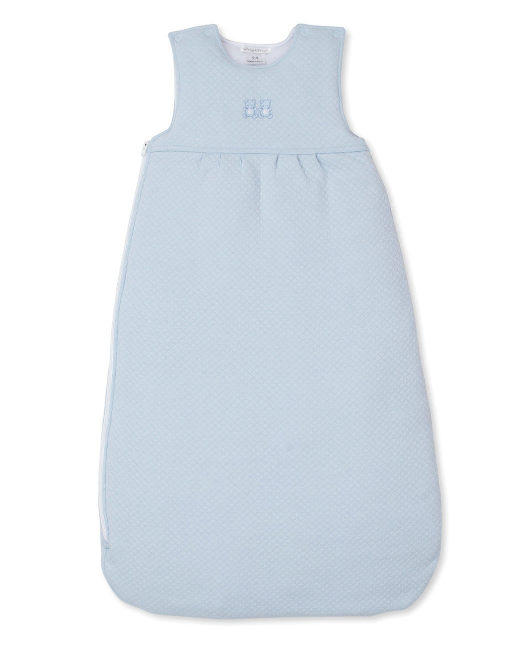 Baby Bear Cub Jacquard Snuggle Bag - Light Blue