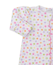 Load image into Gallery viewer, Whale Watch Footie w/ Zip PRT - Multi Pink