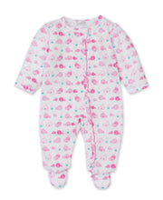 Load image into Gallery viewer, Whale Watch Footie w/ Zip PRT - Multi Pink