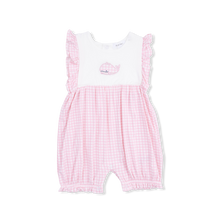 Load image into Gallery viewer, Bubbly Whale with Bow Pink - Ruffle Playsuit