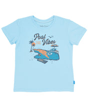 Load image into Gallery viewer, Pool Vibes Vintage Tee - Crystal Blue