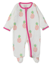 Load image into Gallery viewer, Fancy Pineapples Footie w/ Zip PRT - Multi