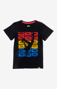 Graphic Short Sleeve Tee - B-Boy - Black