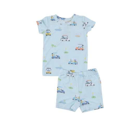 Gold Carts Blue Short Lounge Wear Set
