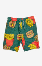 Load image into Gallery viewer, Camp Shorts - Burgers &amp; Fries