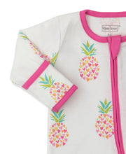 Load image into Gallery viewer, Fancy Pineapples Footie w/ Zip PRT - Multi
