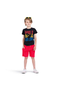 Graphic Short Sleeve Tee - B-Boy - Black