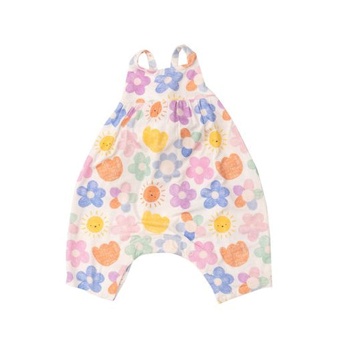 Happy Suns Tie Back Romper