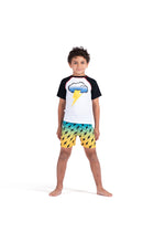 Load image into Gallery viewer, Mid Length Swim Trunks - Lightning