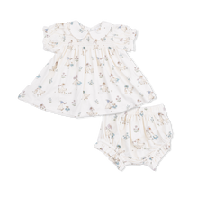 Load image into Gallery viewer, Flower Ducklings - Smocked Dress Set