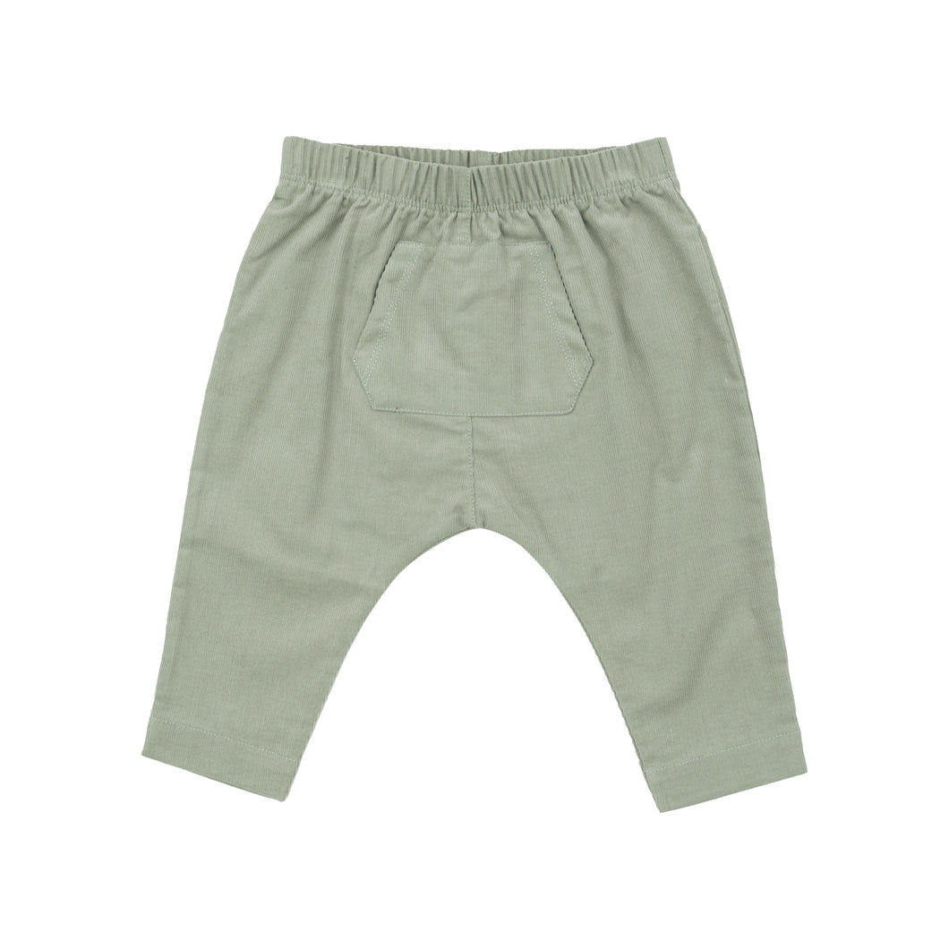 Cord Desert Sage - Drop Crotch Jogger