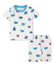 Load image into Gallery viewer, Ocean Traffic Short PJ Set Snug PRT - Blue