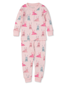 Honey Bunny Pajama Set Snug PRT - Multi Pink