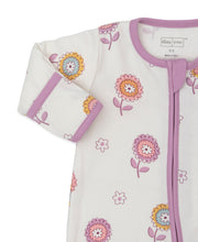 Load image into Gallery viewer, Pretty Blossoms Footie w/ Zip PRT - Multi