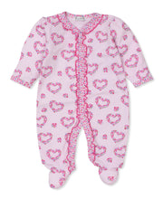 Load image into Gallery viewer, Hearts Abloom Footie PRT - Pink-PK