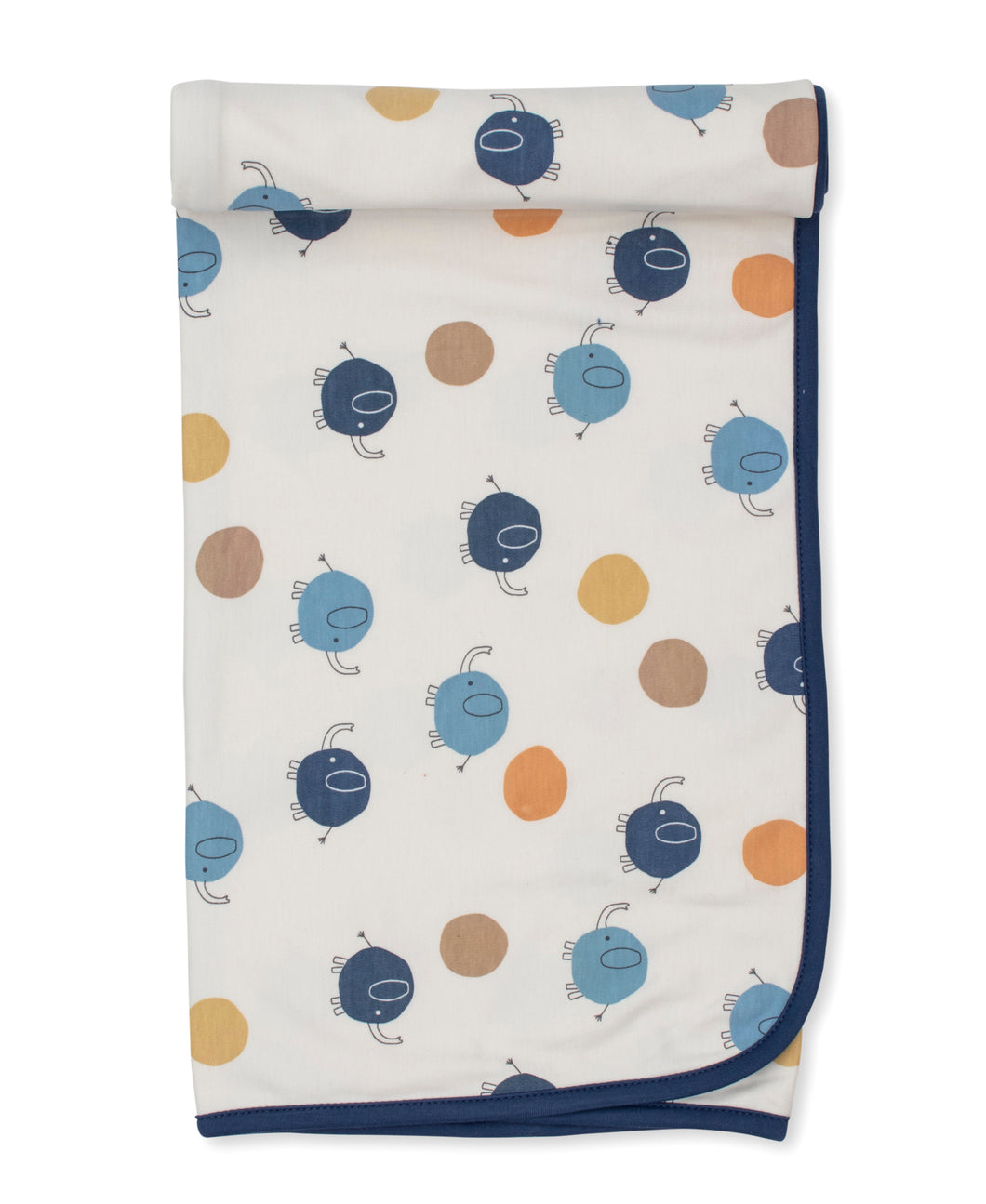 Dotty Elephants Blanket PRT - Multi Blue