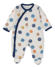 Load image into Gallery viewer, Dotty Elephants Footie PRT - Multi Blue