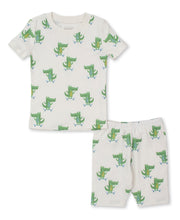 Load image into Gallery viewer, Cruising Crocodiles Short PJ Set Snug PRT - Green