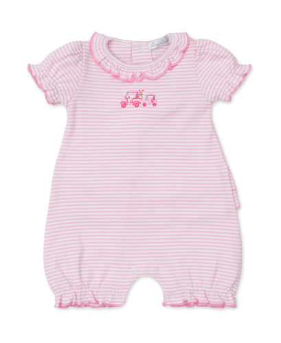 Hole in One Short Playsuit STR - Pink-PK