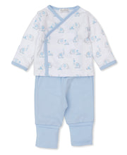 Load image into Gallery viewer, Elephant ABC's Pant Set Mix - Light Blue -LB