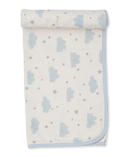 Load image into Gallery viewer, Breezy Clouds Blanket PRT - Light Blue-BL
