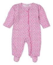 Load image into Gallery viewer, Hearts Abloom Footie w/ Zip Comp - Pink-PK