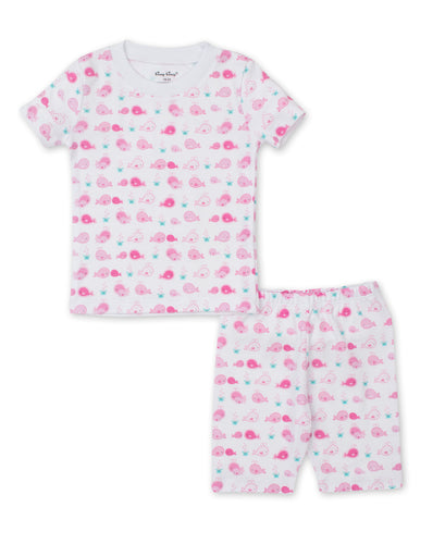 Whale Watch Short PJ Set Snug PRT - Multi Pink