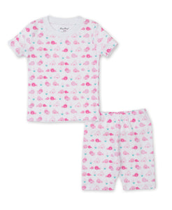 Whale Watch Short PJ Set Snug PRT - Multi Pink
